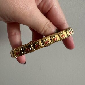 Cherries Italian Charm Starter Bracelet